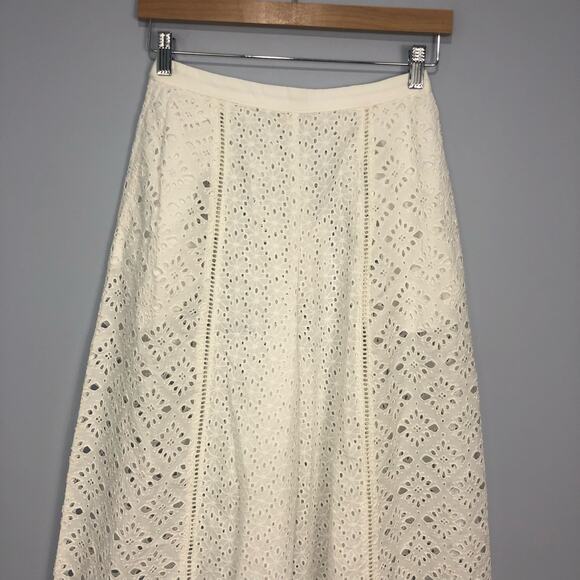 NWT Spell Lottie Eyelet Wide Leg Pants White Size S - Picture 4 of 14